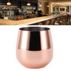 Stainless Steel Wine Glass Stemless Egg Shape 550ml Unbreakable Portable