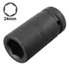 Sourcingmap 3/4-Inch Drive by 24mm Deep Impact Socket, 6-Point, Cr-V,