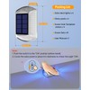 DetarZinLED Solar Driveway Lights Outdoor, 4 Pack IP68 Waterproof Dock