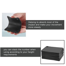 Hopbucan Pack of 10 3 mm Riser Shock Pads, Longboard Rise Pads, Shock Pads, Soft Longboard Shock Pads