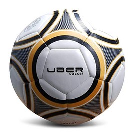 Uber Soccer Thermofusion Match Soccer Ball (4, Gold/Black)