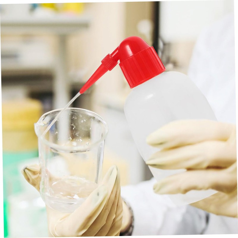 ULTECHNOVO 6pcs Plastic Squeeze Wash Bottles for Lab Cleaning Eyelash