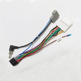Cable de alimentación estéreo de 16 pines para Nissan Altima Juke Teana Sunny Subaru Forester, cable adaptador de cable compatible con cámara OEM para navegación GPS Android con adaptador de antena de radio