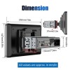 ESSGOO 1 DIN 9" Car Stereo Radio Touch Screen Apple