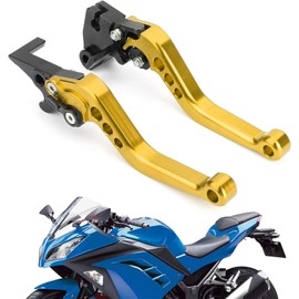 Palanca de Freno de Motocicleta,Universal Clutch de Tambor para Motocicletas,par de manijas de palanca de freno de tambor de embrague de motocicleta universal (Amarillo)