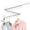 LIENAHU Drying Rack, Wall Mounted Clothes Rack, Aluminum, 220lbs Capacity,