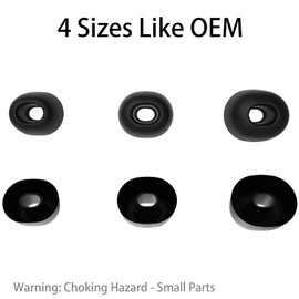 Vykyntow 6 Pairs Replacement Silicone Ear Buds Tips Compatible with Ltinist, Rolosar, Nothing Ear (a)/Ear, OYIB, Sephia, CMF Buds Pro 2/Buds/Buds Pro, Fits in Case, with 3-in-1 Cleaner Kit, S/M/L