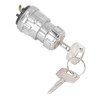 Universal Key Ignition Switch Stainless Steel Cross 2 Gears Key