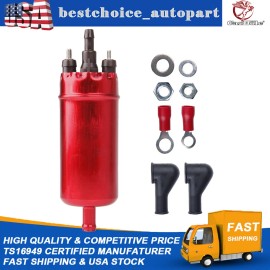 CarBole 45-125psi High Pressure External Inline EFI Fuel Pump Replaces for Walbro RED