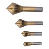 4PCS Titanium Coated Countersink Drill Bits 90 Degree Chamfer Tool
