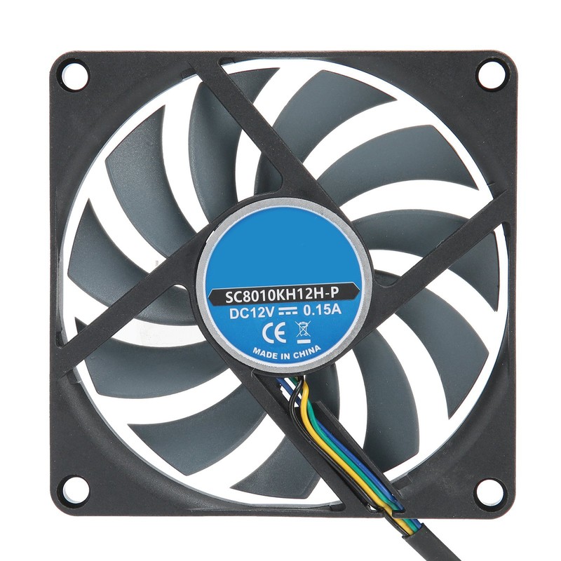 2Set Computer Case Heat Dissipation 4 Pins PWM Intelligent Temperaturecontrol