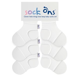 Sock Ons - Baby Sock Holder - Pack of 3 - Amazing Value Pack - Always Wear Baby Socks -