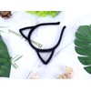 Bonnie Z. Leonardo Furry Cat Ears Headband Black