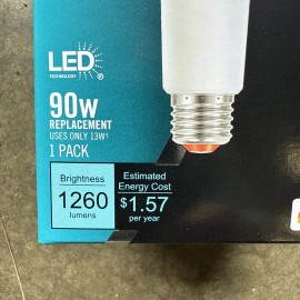 EcoSmart 90Watt Equivalent Smart BR30 Tunable White CEC LED Light Bulb with Voice Control