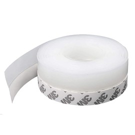 Door Seal Strip,Weather Stripping Draft Draught Excluder Tape for Windows,Shower Door Bottom Seal Waterproof Windproof Dust Proof Weatherproof Soundproof Insects Proof Transparent 35 mm x 5 m