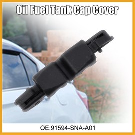 Partuto 91594-SNA-A01 Fuel Tank Filler Cap Cover Clip Oil Tank Cover Fastener for Honda Accord for Honda CR-V 07-16 for Honda Civic 2006-2015 for Honda Pilot 2009-2015 Black Replacement