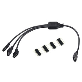 Micro Connectors F04-RGB03-30 30cm 1 to 3 RGB Splitter Cable