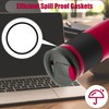 4pcs Replacement Rubber Lid Seals Compatible with 16 & 20