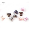 100pcs Small Hair Clips Bow Tie Flower Fruit Shaped Cute