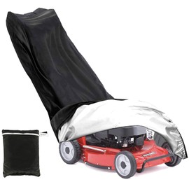 Lawnmower Cover, 193 x 64 x 112 cm, 210D Oxford, Waterproof, Anti-UV, Dustproof, Weatherproof for Lawn Tractor, Dust Protection, Weather Protection Cover, Protective Cover with Drawstring & Transport