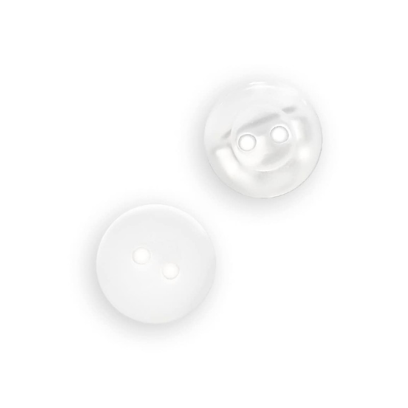 Dritz Blouse Buttons, White Pearl, 11mm, 20 pcs
