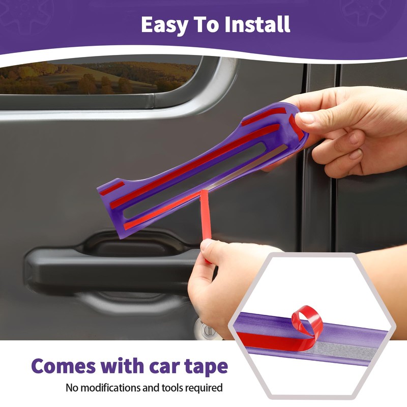 JOSHELA for Jeep JL Tailgate Door Handle Cover Trim Fit