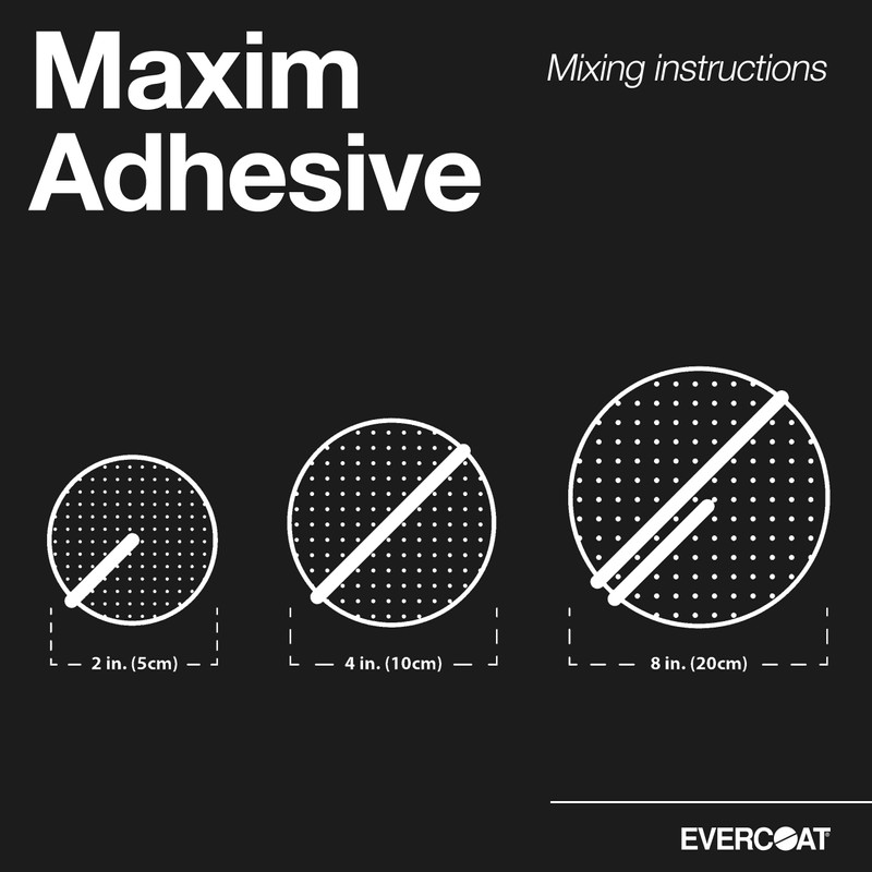 Evercoat Maxim Medium Set Adhesive - Bonding Adhesive for Fiberglass,