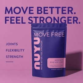 NUYU Move Max Bone & Joint Capsules - Glucosamine Sulphate, UK Made