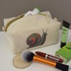 'Steampunk Snail' Canvas Wash Bag/Makeup Case (CS00041453)