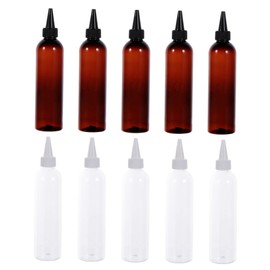 FRCOLOR 10pcs Travel Shampoo Bottles Dispenser Toiletry Bottles for Travel Portable Lotion Containers Refillable