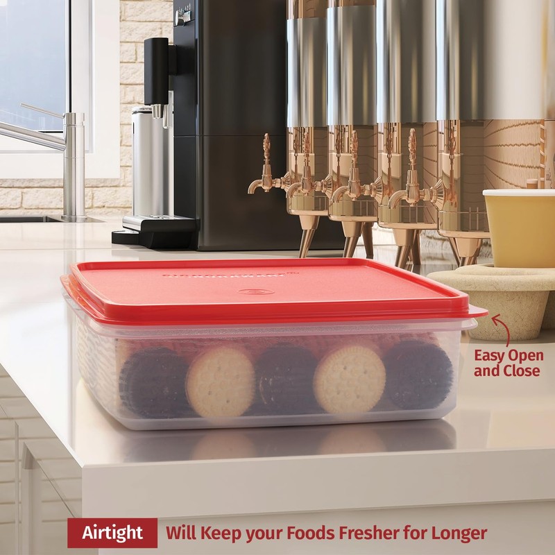 Plastic Storage Containers with Lids – 2-Pack 3L Cupcake Carrier