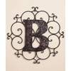 Decor MONOGRAM INITIAL B WALL DECOR INDOOR OUTDOOR Home Wall Decor Wedding Famil METAL