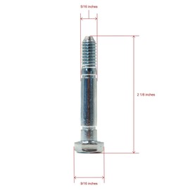 The ROP Shop | Pack of 2 - Shear Pin Bolt & Nut for John Deere Snowblower 828D, 924DE, 1032D