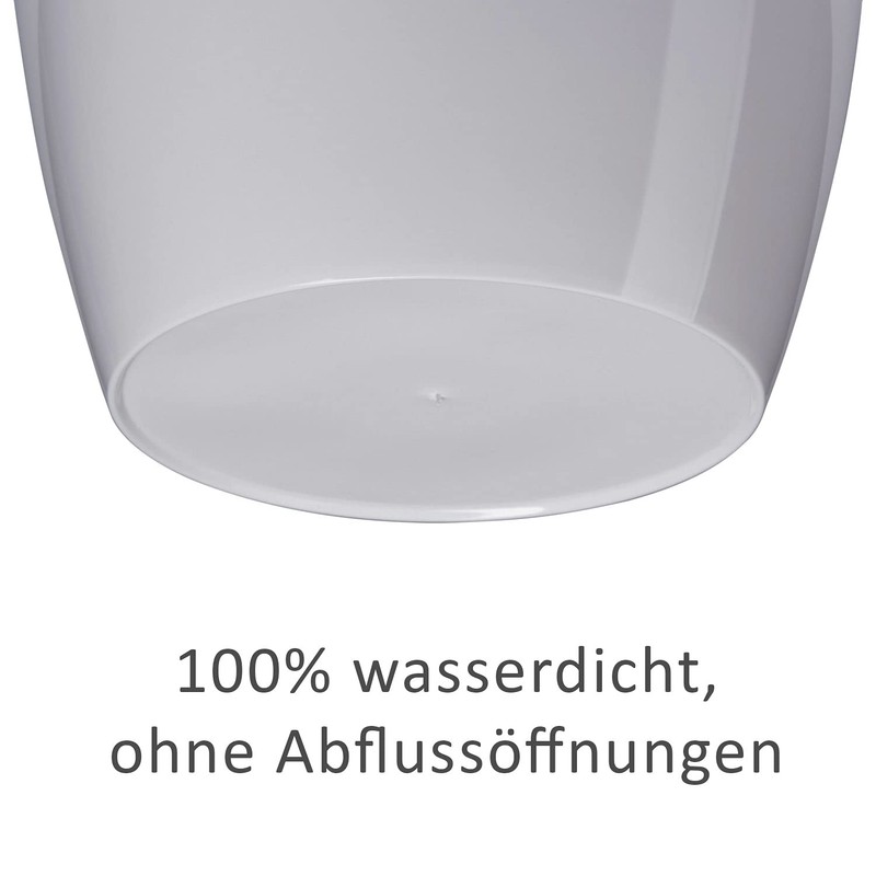 Tymar Pack of 2 Round Shape Planter (Grey, Diameter 20