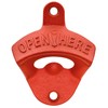 Luwanburg Red Cast Iron Bottle Opener Wall Mounted Beer Cap