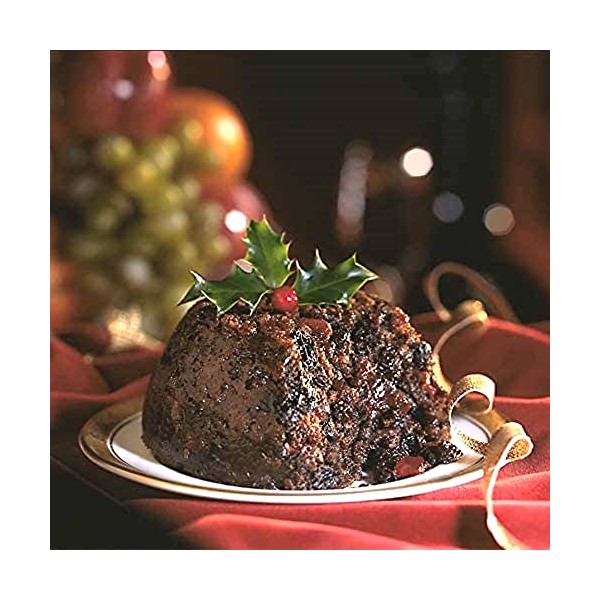 Traditional Luxury Christmas Pudding with Vine Fruits by Matthew Walker - Suitable for Vegetarians - Serves 8 - 800g