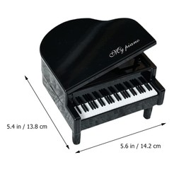 Resin Piano Figurines Tabletop Musical Sculpture Statue Crafts Music Figurine for Home Office Decor Piano Souvenirs
