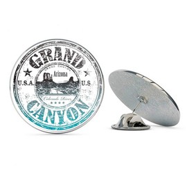 Grand Canyon Arizona USA Round Metal 0.75" Lapel Pin Hat Shirt Pin Tie Tack Pinback