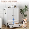 Dog Feeding Station with Storage, Metal Pet Feeding Station, Dog