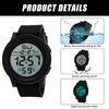 Digital Watch,Digital Watches for Men,Mens Digital Watch,with Led Backlight,Suitable for