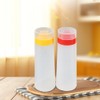 Alvinlite Squeeze Bottle, Reusable Condiment Dispenser Plastic 4 Holes Sauce