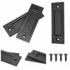 Eco-Fused 2 x Finger Pull Handle for Sliding Doors (Black)