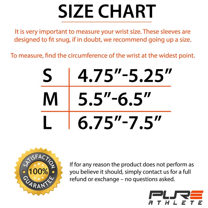 Pure Compression Copper Wrist Support - Best Wrist Sleeve for