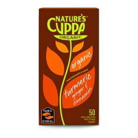 Nature's Cuppa Organic Turmeric Tea Bags, 50 Count