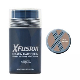 XFusion Light Brown Hair Fibers 0.53oz w/Free Nail File