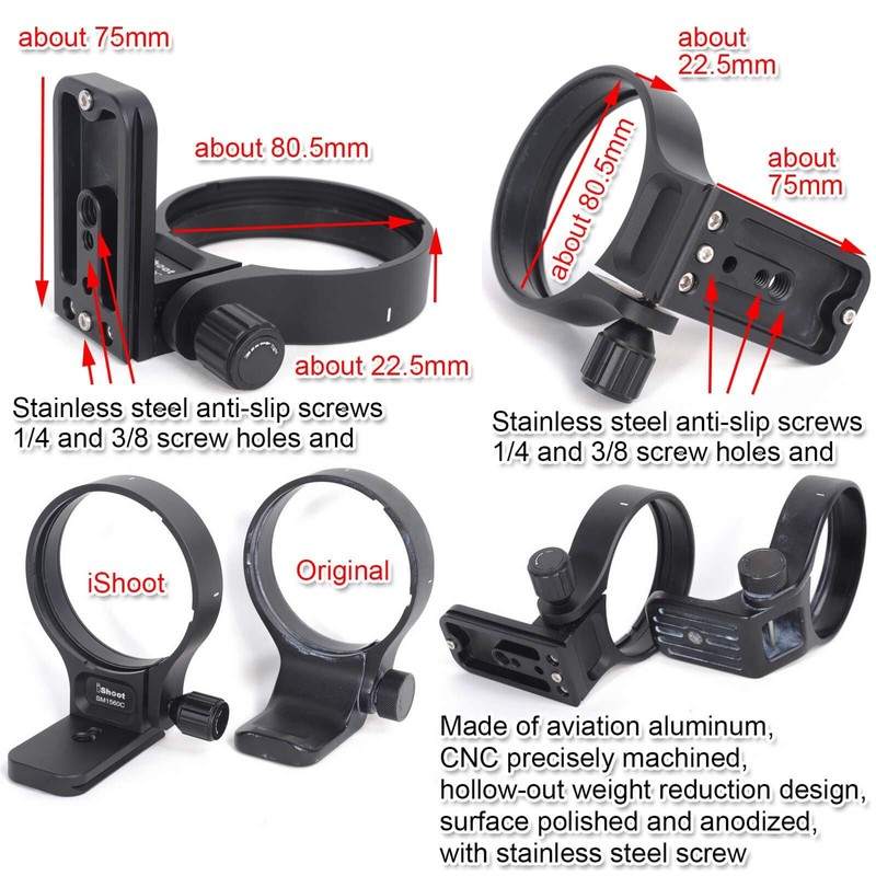 Ring tripod is compatible with Sigma Lens, 150-600mm f/5-6.3 DG
