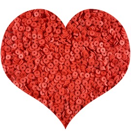 Xinhongo 2000pcs Red Clay Heishi Beads Polymer Clay Flat Beads for Jewelry Making Earrings Bracelets Necklace