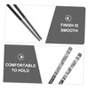 Gatuida 1 Set Stainless Design Chopsticks Set Reusable Non Slip