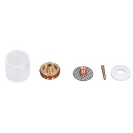 5Pcs/Set TIG Welding Torch Cup Brass Glass Cups Collet Nozzle Kit for WP‑20/25 Argon Welding Gun