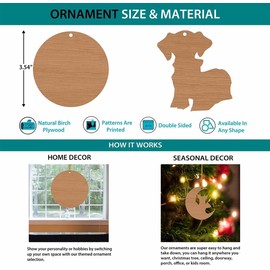 WODORO Book Lovers Heart Shaped Bookcase Christmas Wooden Ornament 2D Flat (Not 3D Ornament), Reading Christmas Ornament Tree Decor, Gifts for Reading Lovers Bookworm Librarian, Car Accessories (01)
